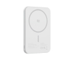 Ultra-thin QI2.2 magnetic power bank in recycled aluminium 5000 mAh colour silver