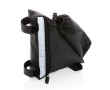 Reflective bicycle bag for branding and promotions colour black