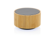 Bluetooth speaker in bamboo and recycled ABS colour black