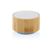 Bluetooth speaker in bamboo and recycled ABS colour white