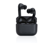 Durable noise-cancelling headphones with mic colour black