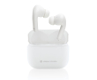 Durable noise-cancelling headphones with mic colour white