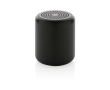 Bluetooth speaker with logo in recycled materials colour black
