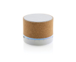 Bluetooth 5.1 speaker with cork shell and microphone colour natural