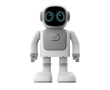 Dancing robot with mobile connection and built-in speaker colour white