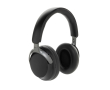 Over-ear headphones with supra-aural design and noise cancellation colour black