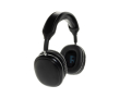 Foldable over-ear headphones with removable USB-C battery colour black