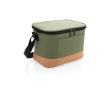 Portable cooler with cork detail for 6 cans colour marbled green