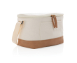 Premium branded cooler bag for 6 cans colour off white