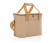 Sustainable thermal cooler with 20-can capacity colour light brown