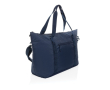 XL RPET cooler bag with dual handles and shoulder strap, 30 L colour navy-blue