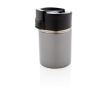 Printed thermal mug with ceramic interior, 220 ml colour grey