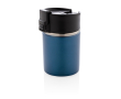 Printed thermal mug with ceramic interior, 220 ml colour dark blue