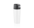 Printed thermal mugs with one-touch opening, 300 ml colour white