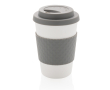 Microwave-safe plastic cups for promotions, 270 ml colour grey