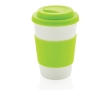Microwave-safe plastic cups for promotions, 270 ml colour green