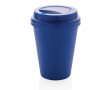 Plastic takeaway cup with double wall, 300 ml colour blue