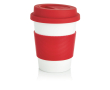 Biodegradable takeaway mug, dishwasher-safe, 350 ml colour red
