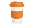 Biodegradable takeaway mug, dishwasher-safe, 350 ml colour orange