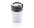 Very compact personalised thermal mug, 160 ml colour white