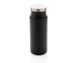 Recycled steel bottle with original cap, 600 ml colour black
