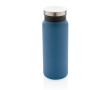 Recycled steel bottle with original cap, 600 ml colour blue
