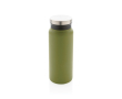 Recycled steel bottle with original cap, 600 ml colour green