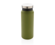 Recycled steel bottle with original cap, 600 ml colour military green