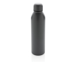 Promotional recycled steel thermal bottle, 500 ml colour dark grey
