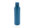 Promotional recycled steel thermal bottle, 500 ml colour blue