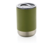 Recycled steel thermal cup with anti-drip lid, 360 ml colour military green