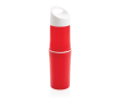 Personalised eco bottle made from sugarcane, 500 ml colour red