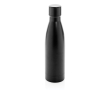 Elegant, promotional recycled steel bottle, 500 ml colour black