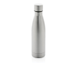 Elegant, promotional recycled steel bottle, 500 ml colour grey