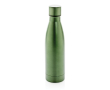 Elegant, promotional recycled steel bottle, 500 ml colour dark green