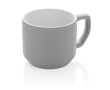 Promotional ceramic mug with modern design, 350 ml colour grey