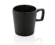 Ceramic mug with matte exterior and glossy interior, 300 ml colour black