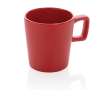 Ceramic mug with matte exterior and glossy interior, 300 ml colour red