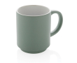 Stackable ceramic mug with colour design, 180 ml colour mint green