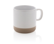 Promotional ceramic mug with original glazed design, 360 ml colour white