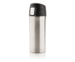 Recycled stainless steel thermos with secure lid, 300 ml colour silver