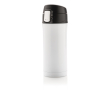 Recycled stainless steel thermos with secure lid, 300 ml colour white