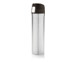 Stainless steel thermos with secure lid, 450 ml colour silver
