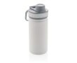 Sporty thermal bottle with matte finish, 550 ml colour white