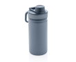 Sporty thermal bottle with matte finish, 550 ml colour blue