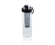 Tritan water bottle with fruit infuser, 700 ml colour black
