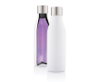 Stainless steel corporate bottle with UV-C steriliser, 500 ml colour white