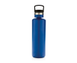 Bottle with infuser lid and wide opening for ice, 600 ml colour blue