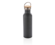 Single-wall steel bottle with lid and handle, 700 ml colour dark grey