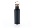 Single-wall steel bottle with lid and handle, 700 ml colour dark blue